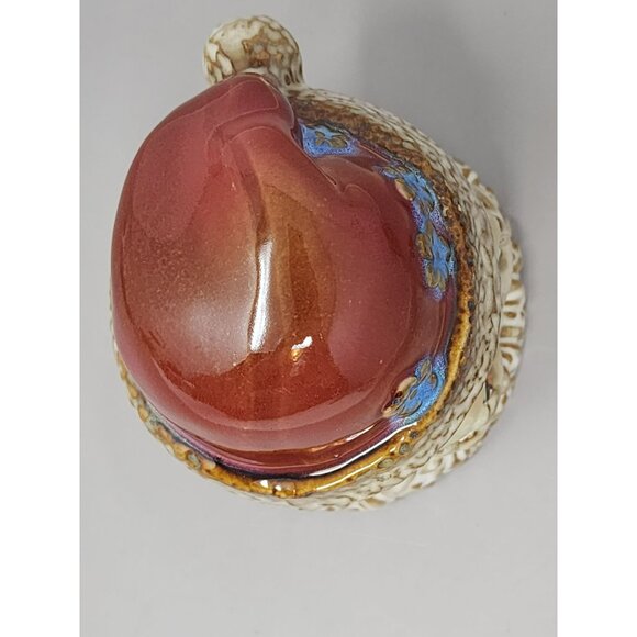 Kirkland's Potter's Garden Santa Glazed Ceramic Tealight Candle‎ Holder - Picture 5 of 11